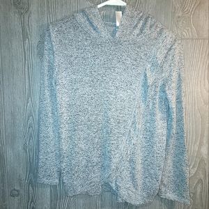 Carter's KID Marled Gray Hooded Pullover- 12